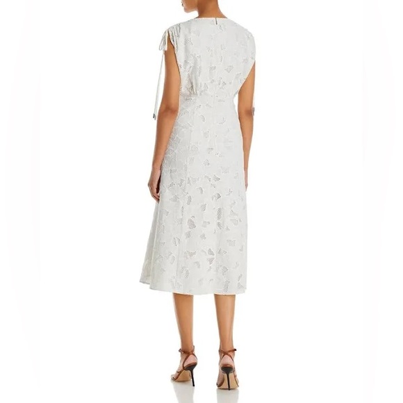 BOSS Dipata Embroidered Cotton Blend Dress, Sustainable Style - Picture 7 of 8
